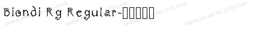Biondi Rg Regular字体转换